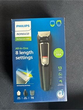 Philips Norelco Multigroom 3000 Black and Silver Trimmer